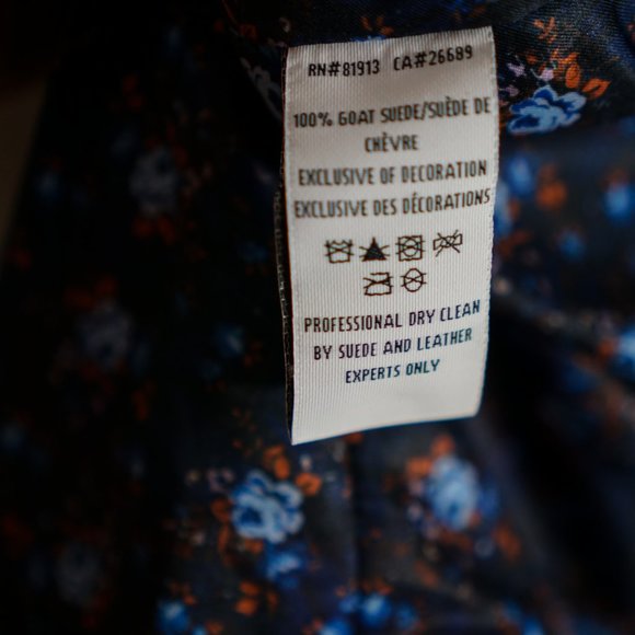 Suede Blue/Grey Shirt Jacket - Picture 9 of 10